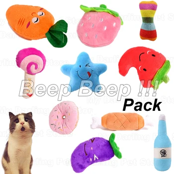 

12pcs Squeaky Pet Dog Toys for Small Large Dog Cat Chew Bone Squeaky Ball Interactive Plush Dog Toys Tooth Pet Plush Toy TY0079