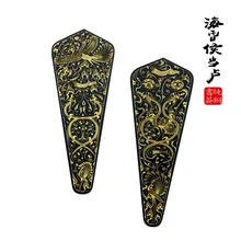 1pcs Pure copper metal bookmark Chinese style creative bronze gold gift box packaging