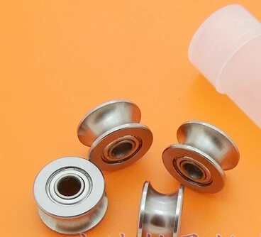 

10pcs U624ZZ U624 U groove deep groove ball bearing 4x13x7mm for 5.5mm shaft carbon steel