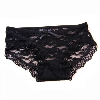 

Women Lace Transparent Panties Briefs Women's Jacquard Net Transparent Lace Underwear Mesh Yarn Underwear #Y30