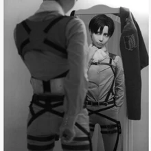 Атака на Титанов Shingeki no Kyojin Recon Corps жгут ремень hookshot костюм регулируемые ремни для косплея