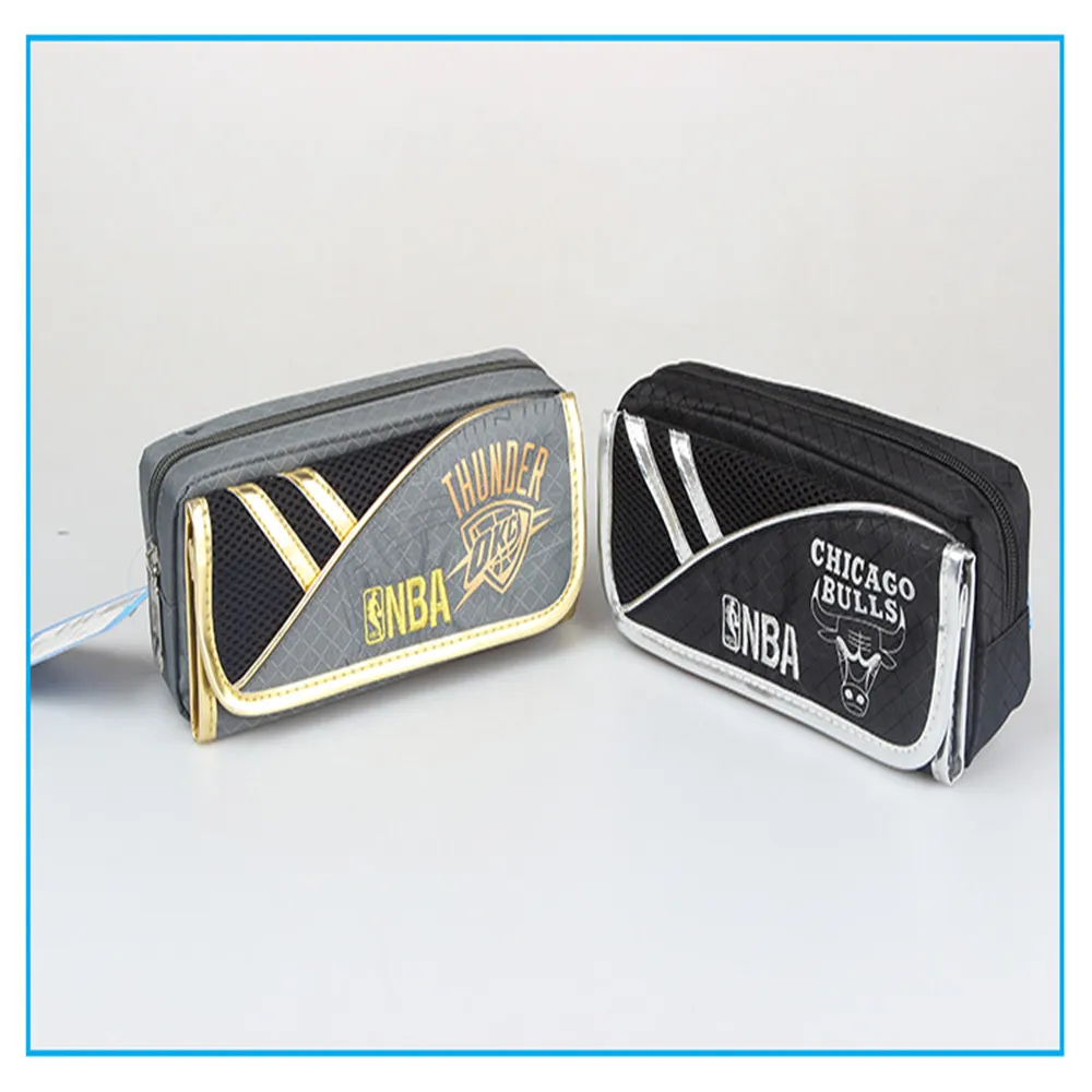 

Papeleria Latest For Nba Sports Male Large Canvas Boy Students Office Pen Boxes Fine Double Multi-functional Pencil Case School