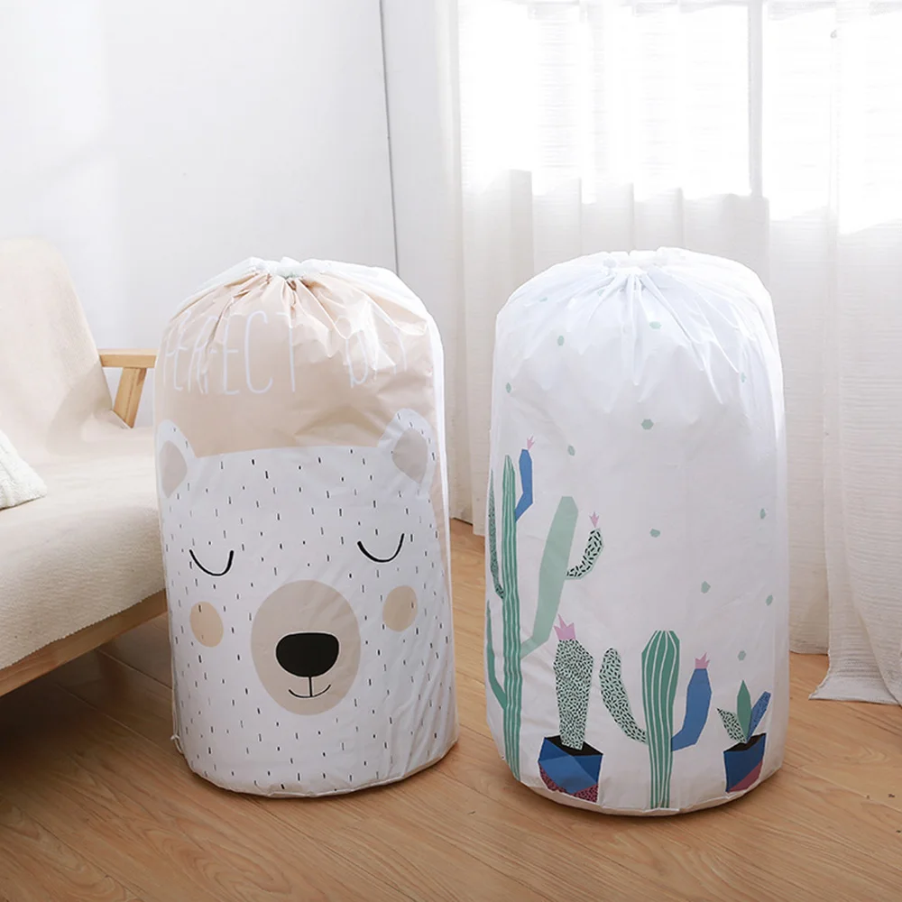 المحمولة تخزين أكياس الملابس حقيبة صغيرة برباط الوسائد لحاف بطانية الفراش المنظم حجرة منظم الحقيبة