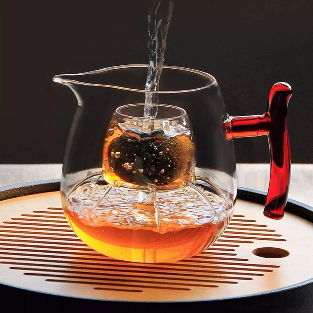 

High temperature and high borosilicate a reasonable cup of small green orange tea set