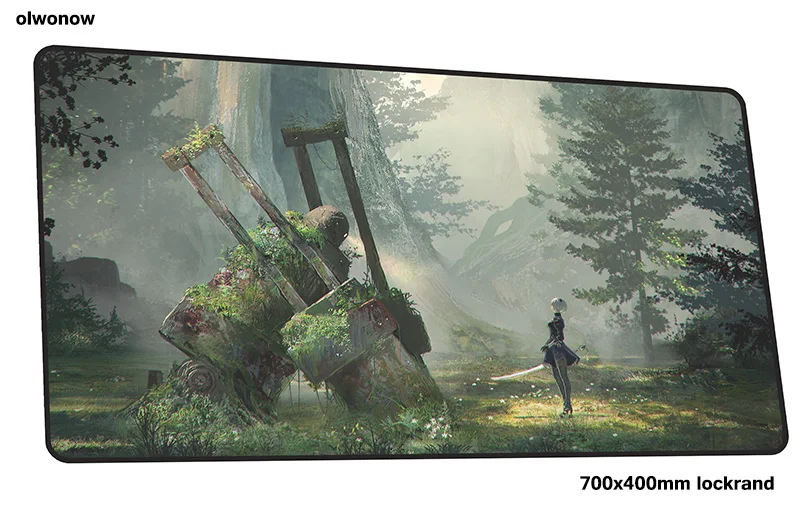 Nier automata коврик для мыши геймер высокого класса 700x400x2 мм notbook коврик для мыши игровой коврик для мыши с закрытыми краями коврик для мыши ПК Настольный коврик - Цвет: Size 700x400x2mm