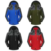 Лыжный Костюм высокого качество для мужчин и женщин, лыжная куртка из чистого хлопка, утолщенный, ветрозащитный Водонепроницаемые толстовки, теплая мужская и женская одежда в горные походы