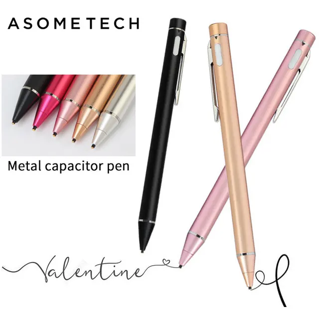 Senior 1.45mm Stylus Capacitive Pen Touch Screen Pencil For ipad pro air Portable High Precision W/LED Light for Android USB Pen Senior 1.45mm Stylus Capacitive Pen Touch Screen Pencil For ipad pro air Portable High Precision W/LED Light for Android USB Pen