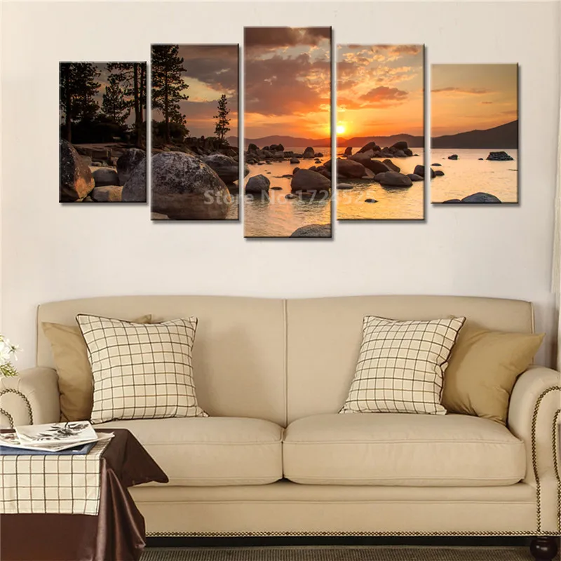 5-Pieces-Sunset-Seascape-Scenery-Picture-Print-Painting-Modern-Canvas-Wall-Art-for-Wall-Decor-Home
