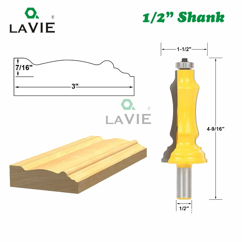 LAVIE 1/" 12 мм хвостовик двери окна линии обсадные фрезы деревообрабатывающие фрезы для дерева бит Вольфрам кобальтовый сплав MC03103