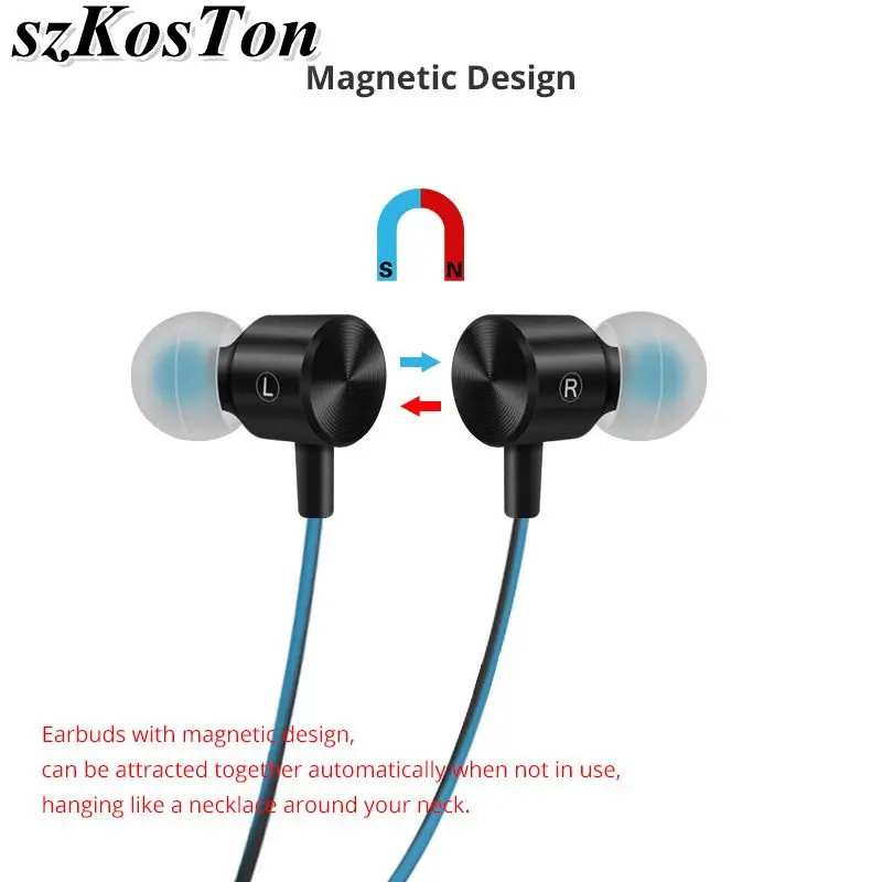 Beste Noise Cancelling Sweatproof Sports Bluetooth Wireless Earphone Stereo Handsfree Bluetooth Headphone with Mic for iPhone X Honor
