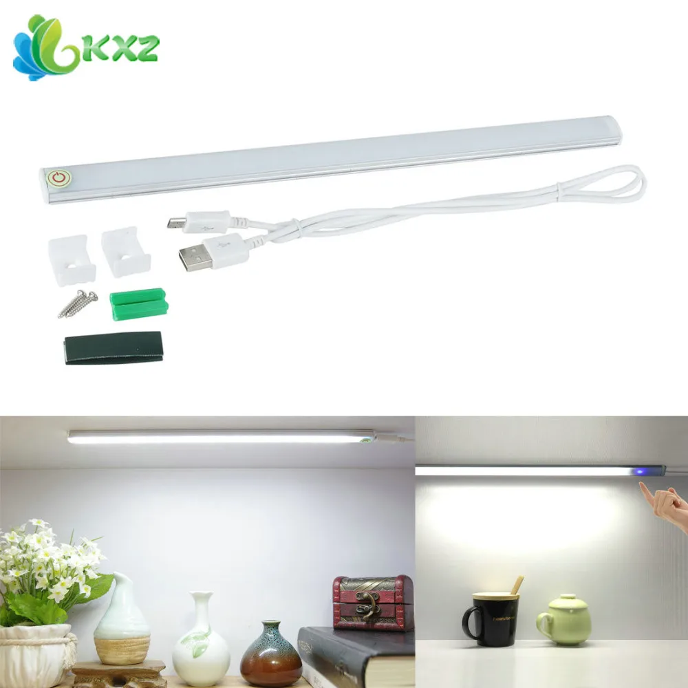 Dimmable USB 21 LED Touch Sensor Light Bar Drawer Cabinet Wardrobe Closet Kitchen Bedroom Camping Nightlight