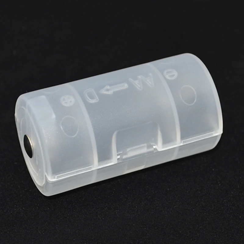 

1Pcs AA to D Size Battery Adaptor Holder Case Converter Battery Storage Case Box Holder