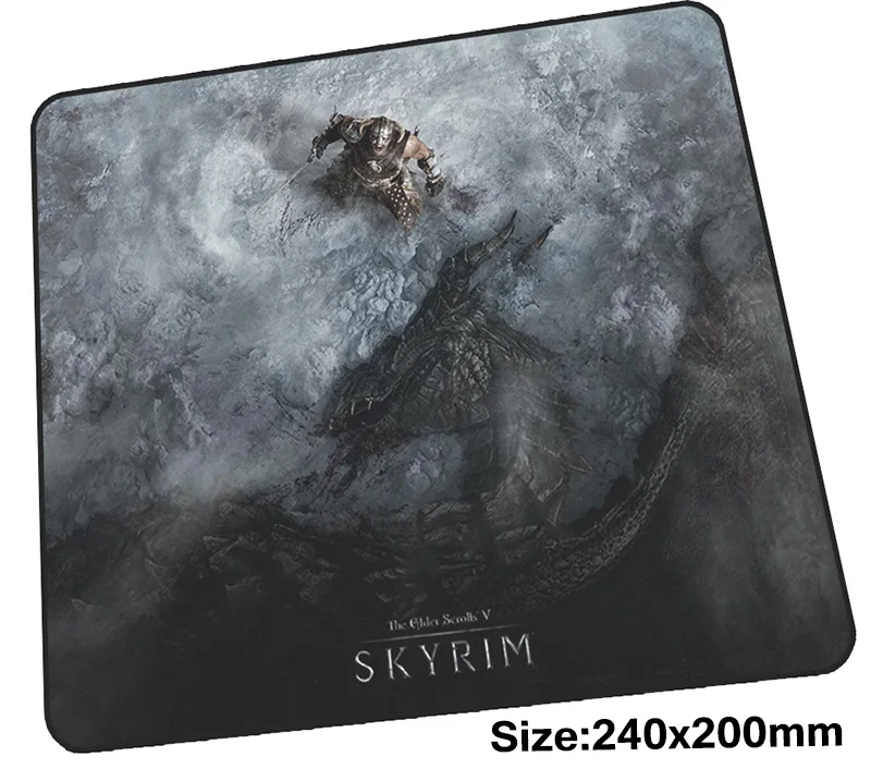 Skyrim коврик для мыши 240x200x3 мм лучший игровой геймер locrkand персонализированные