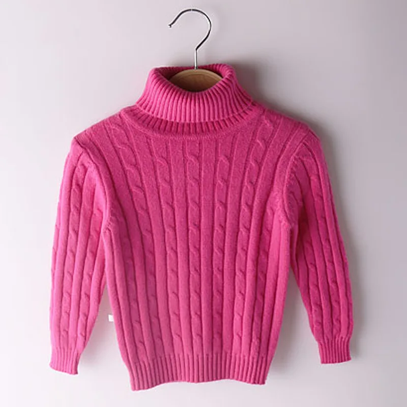 Высокое качество детский пуловер, водолазка, свитер; мягкий, кашемировый свитер для детей; теплая одежда для мальчиков и девочек, шерстяной вязаный свитер джемпер 90-170 см