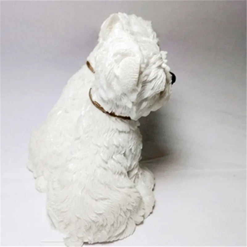 Моделирование милый щенок West Highland White Terrier креативный домашний декор счастливая