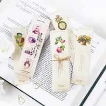 30 шт. винтажная любовь стихи на английском языке Закладка классический цветок Бумажная книга держатель сообщения карты канцелярские школьные принадлежности подарки для детей