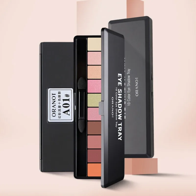 

10 Colors Matte Pearlescent Eye Shadow Pallete Matte Eyeshadow Palette Shimmer Diamond Eyeshadow Powder Pigment Cosmetic