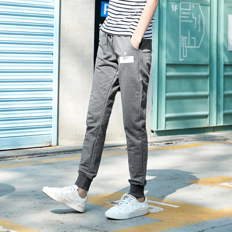 Spring Autumn Fashion Print Solid Color Patchwork Harem Pant Loose Women Long Thin Pencil | Женская одежда