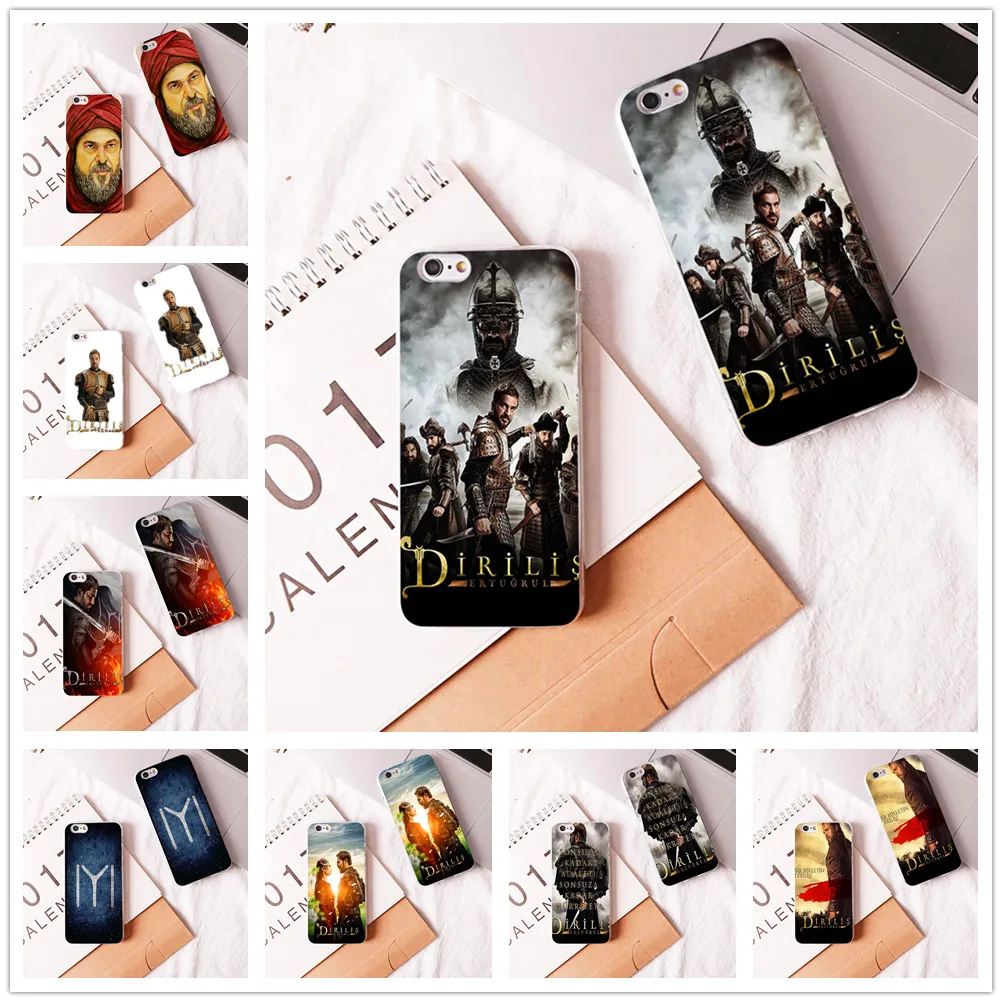 Жесткий и прозрачный чехол для телевизора Dirilis Ertugrul для iphone 8 7 6 6s plus X XR XS XMAX 5 5C 4 coque shell