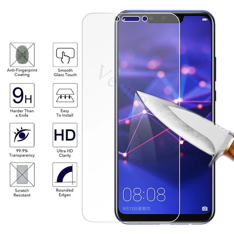 9H прозрачное закаленное стекло для Huawei Mate 20 Lite 10 P30 P20 Pro P10 Plus Защитная пленка