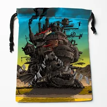 Пользовательский воет moving castle Сумки Индивидуальные сумки-кисеты Подарочные мешки с принтом 27x35 см сжатия Тип сумки