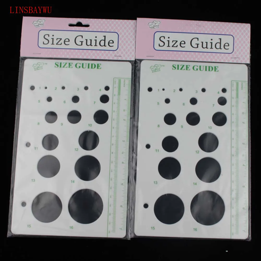 

LINSBAYWU New Plastic Cakes Fondant Sugarcraft SIZE GUIDE Modelling Cake Decorating Tool