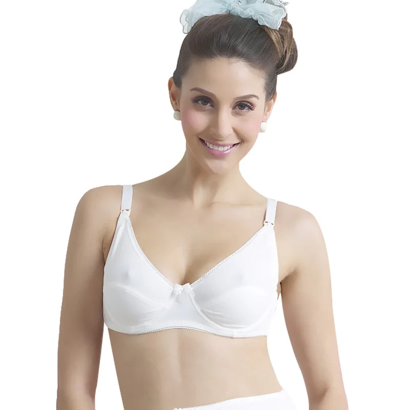Cup BC Maternity Nursing Bras White Cotton Maternity Clothes For