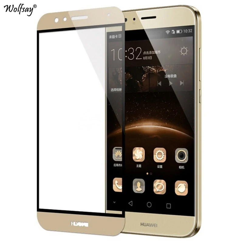 Стекло Wolfsay для Huawei G8 GX8 2 шт. защита экрана закаленное стекло G7 Plus стандартная