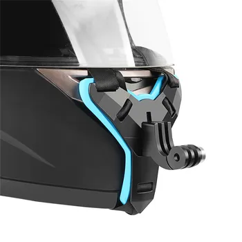 

Go Pro Helmet Expansion Bracket Camera Helmet Chin Strap For Gopro Hero 8 7 6 5 Sjcam Yi Osmo Action Camera Holder Head Strap