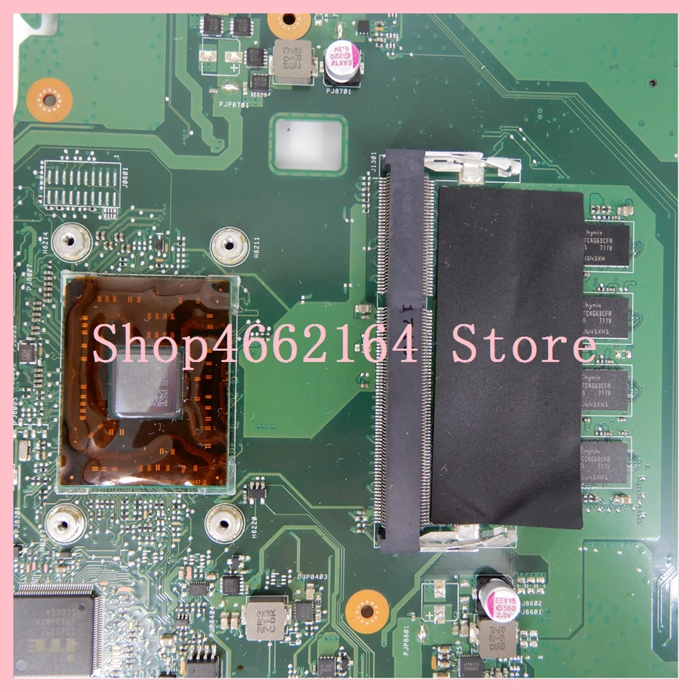  X751YI motherboard E1-7010 CPU 4GB RAM 2GB Graphics card X751YI Mainboard For ASUS X751Y X751YI K75