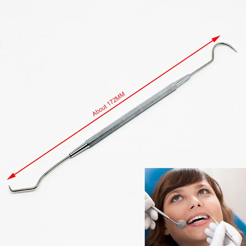 1 PCS Stainless Steel Dental Tool Dentist Teeth Clean Hygiene Explorer