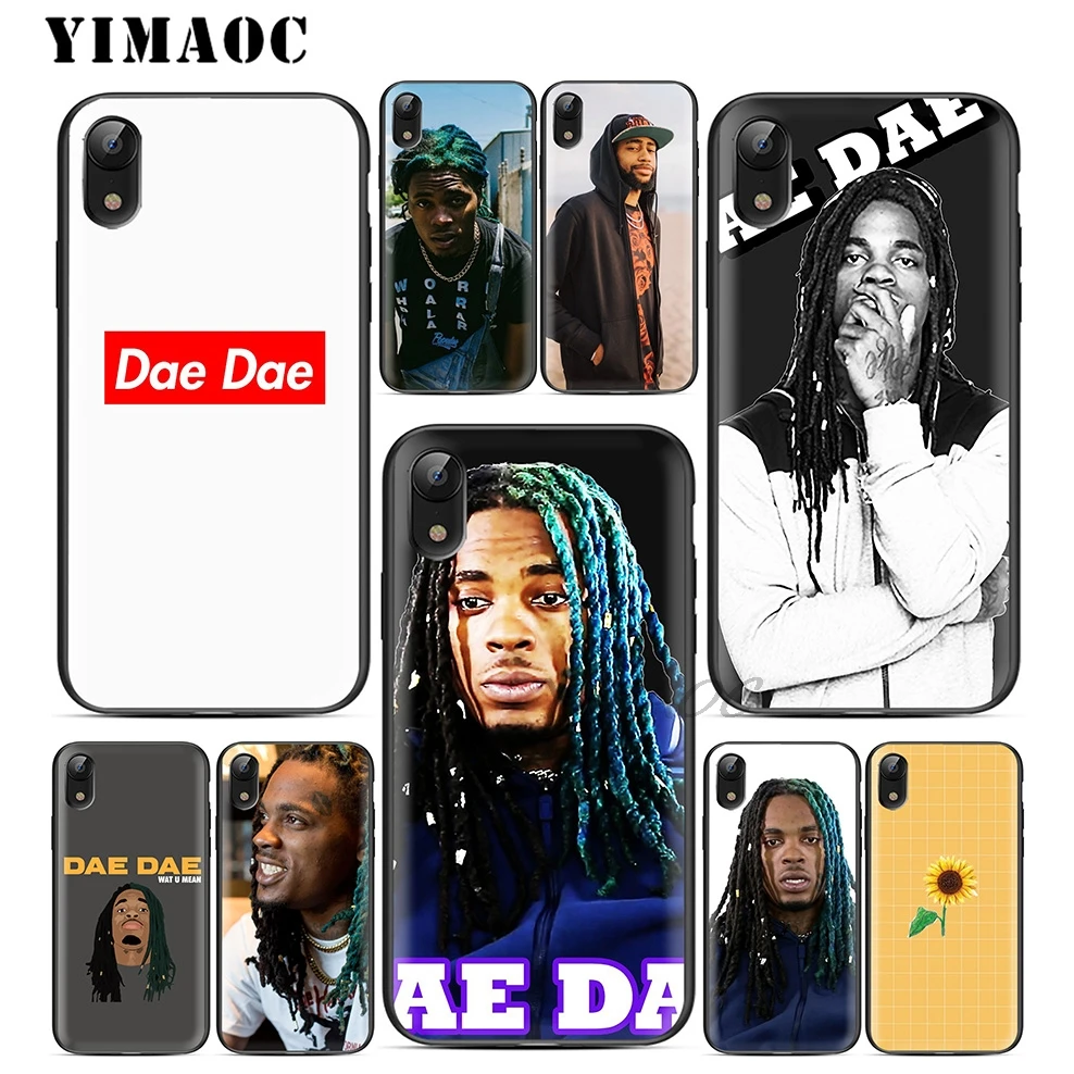 

YIMAOC Dae Dae Rapper Soft TPU Black Silicone Case for iPhone X or 10 8 7 6 6S Plus 5 5S SE Xr Xs Max