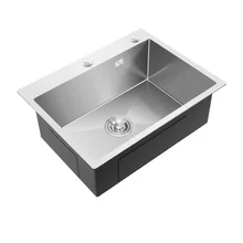 Над столешницей слот более большой бытовой 304 Раковины из нержавеющей стали балкон Прачечная желоб в кухонная Одиночная миска