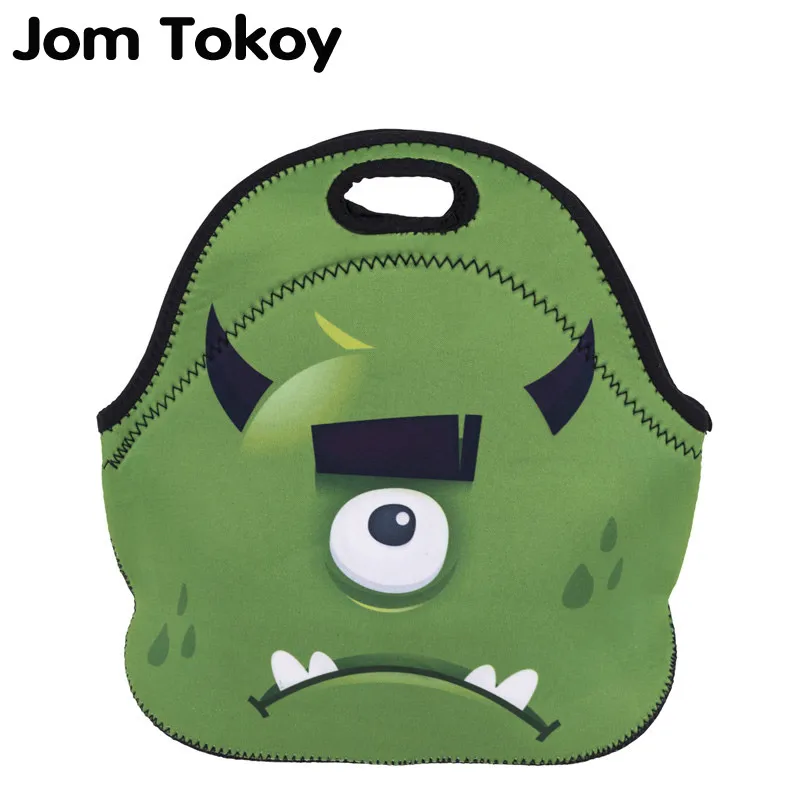 Термоизолированные сумки для обеда Jom Tokoy GreenMonster с 3d принтом женщин и детей