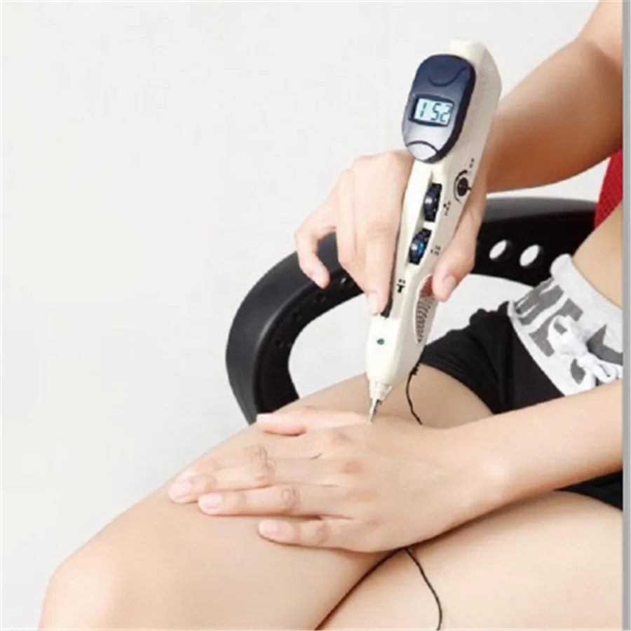 Upgraded Rechargeable Massagem acu pen Point Detector Digital Display