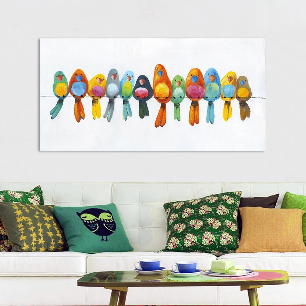 HDARTISAN настенная живопись на холсте картина с животными плакаты печать домашний декор птицы на проволоке без рамки