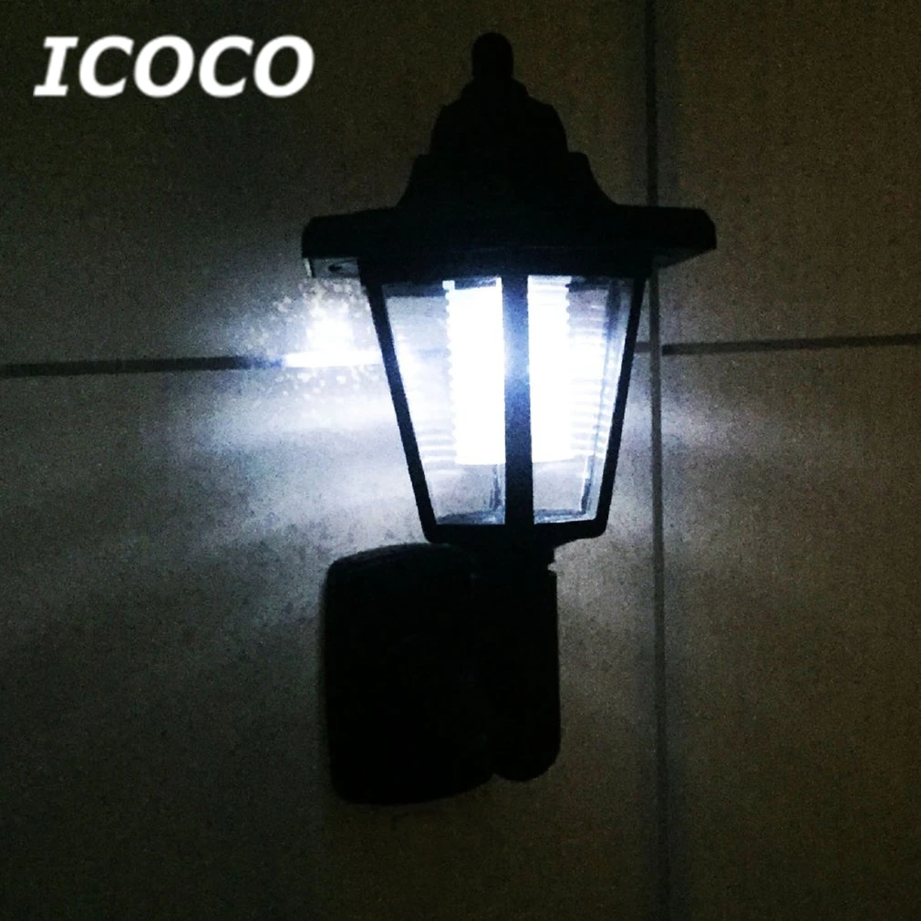ICOCO фонарь на солнечной батарее лампа Настенный светодиодный светильник супер