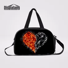 Dispalang Мода Сердце принты Чемодан вещевой мешок Обувь для девочек Дорожная сумка с независимыми обуви карман Для женщин Чемодан путешествия Сумки