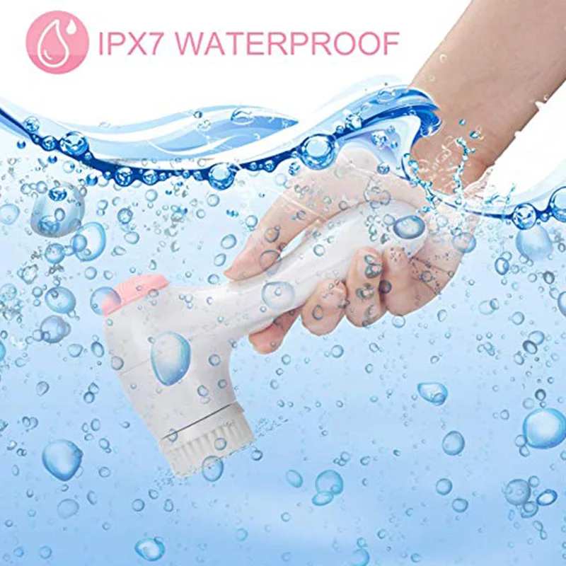 

Facial Cleansing Brush Waterproof Rechargeable Face Spin Brush with 3 Heads 88