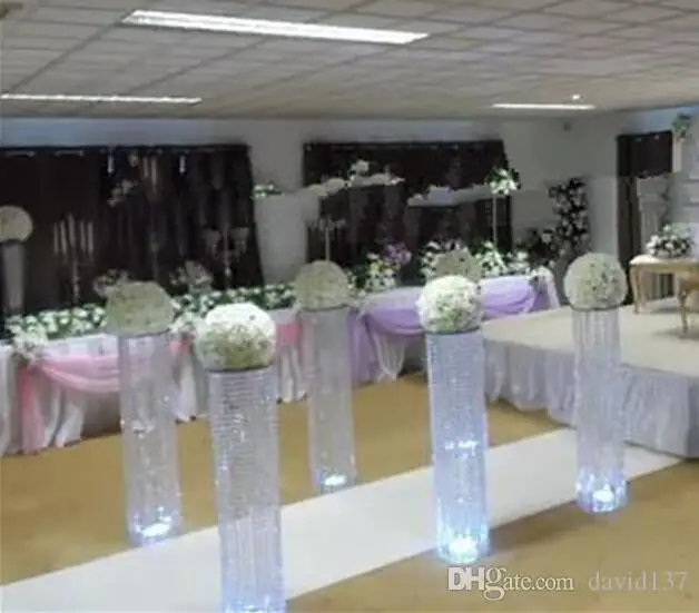 Акриловая люстра в форме волны, хрустальный стол для свадебного украшения