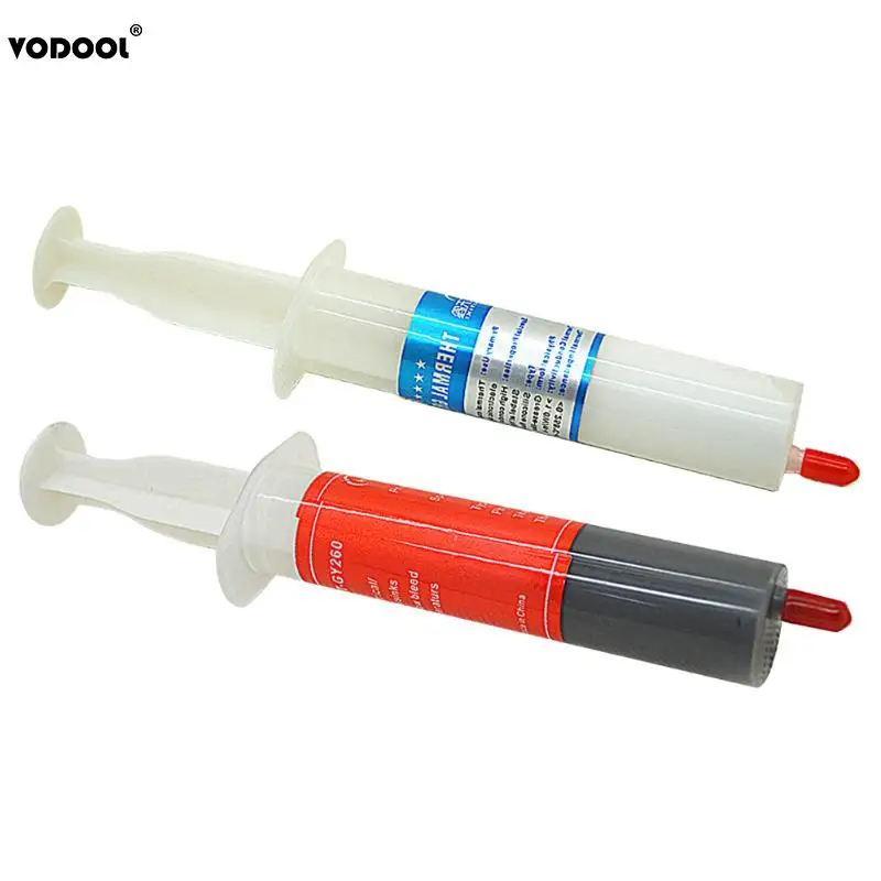 VODOOL 5 шт./лот 30 г серый/белый Термопаста Вставить Соединение охлаждения