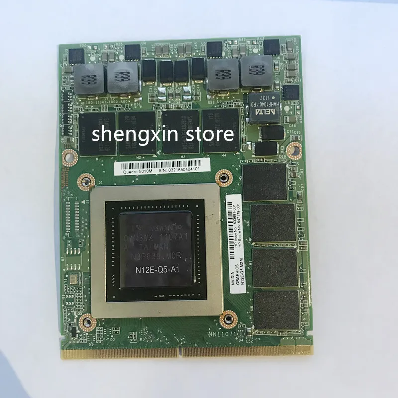  Quadro 5010 M Q5010M Video Vga Grafikkarte N12E-Q5-A1 4 GB für dell m6600 M15X HP 8760 W 8770 W