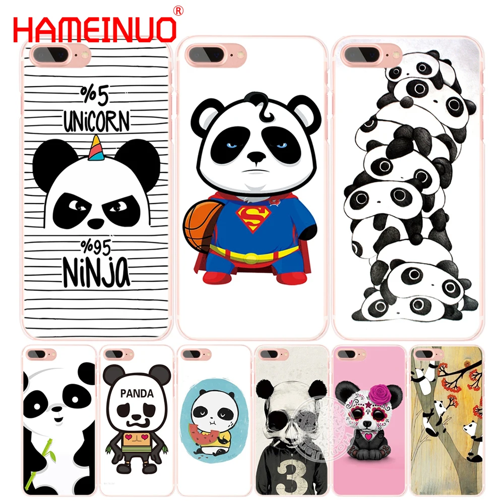 Чехол для мобильного телефона HAMEINUO panda с милым черепом iphone 6 4 4s 5 5s SE 5c 6s 7 8 X plus|case for