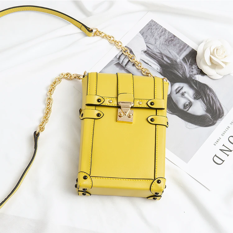 Классическая стильная кожаная модная повседневная Высококачественная женская сумка через плечо цепочка для мобильного телефона сумка женская сумка с клапаном