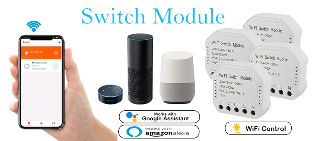 Wifi Smart Dimmer Modul 220 V-240 V 150 Watt Controller Zeit Schalt Uhr Lich 1L7 