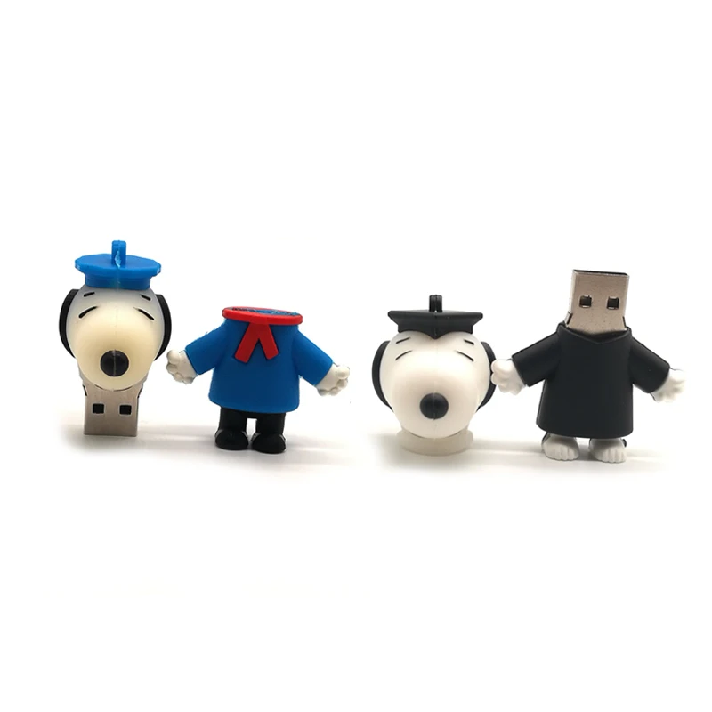 Pendrive cartoon dogs usb flash drive 4GB 8GB 16GB 32GB 64G real capacity memoty stick cute Doctoral dog creative gift pen drive