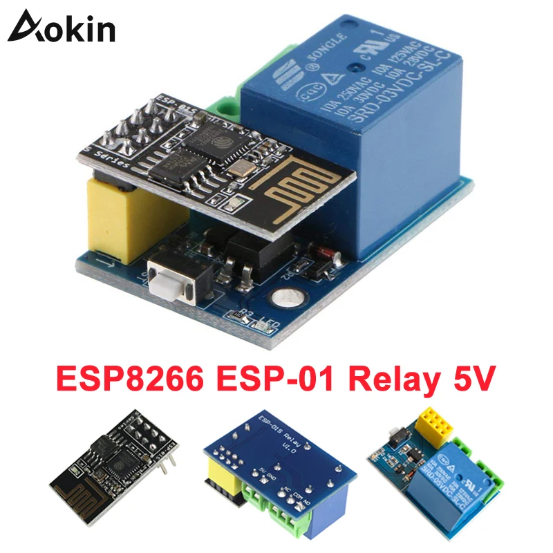 

ESP8266 ESP-01S 5V WiFi Relay Module Things Smart Home Remote Control Switch for Arduino Phone APP ESP01S Wireless WIFI Module