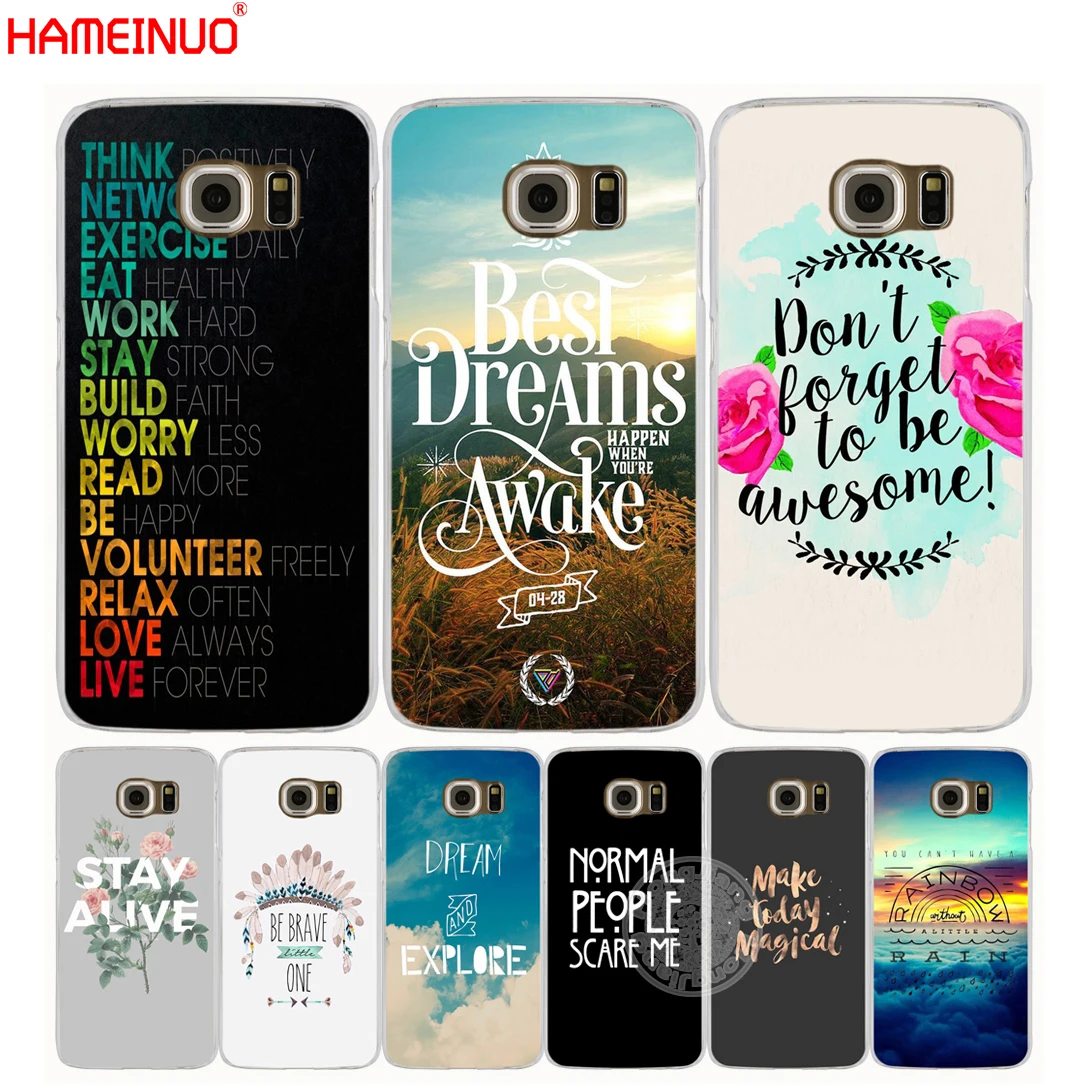 Hameinuo Inspirational Motivational Quotes Cell Phone Case Cover For
