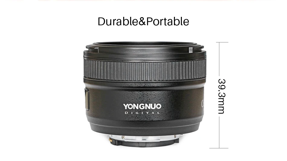 YONGNUO YN50MM F1.8 объектив камеры для Nikon D800 D300 D700 D3200 D3300 D5100 D5200 D5300 Большая диафрагма AF MF DSLR Объектив камеры