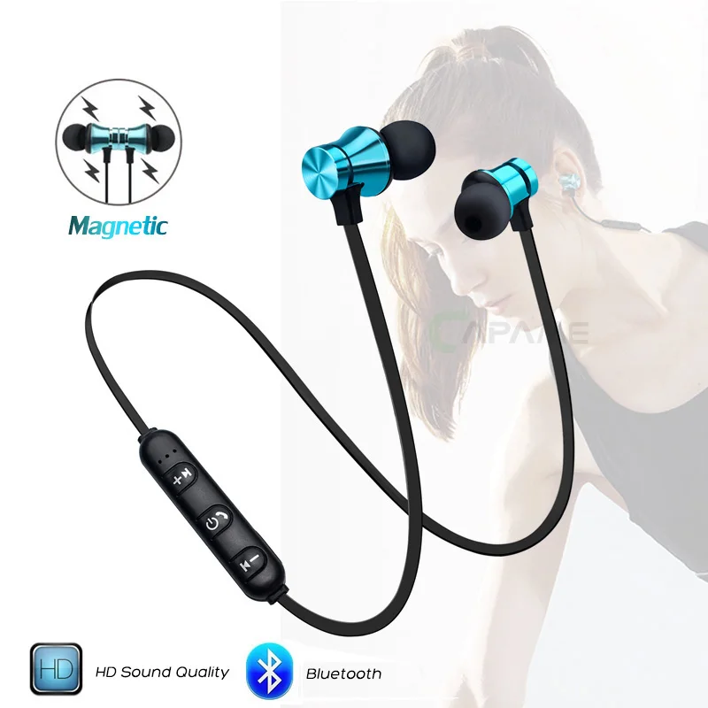 

XT11 Magnetic attraction Bluetooth Earphone Sport Stereo Wireless Bluetooth Headset Noise reduction Earbuds Earphone with mic